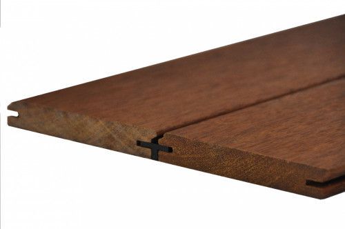 Lame terrasse MERBAU Profil Drop L.4,20m 140x20 mm