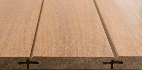 Lame terrasse MERBAU Profil Drop L.4,50m 140x20 mm