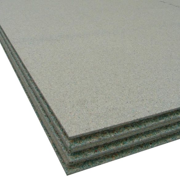 Dalle en aggloméré P5 CTBH rainuré-bouveté 4 rives - Ép. 12 mm 2040x910 mm