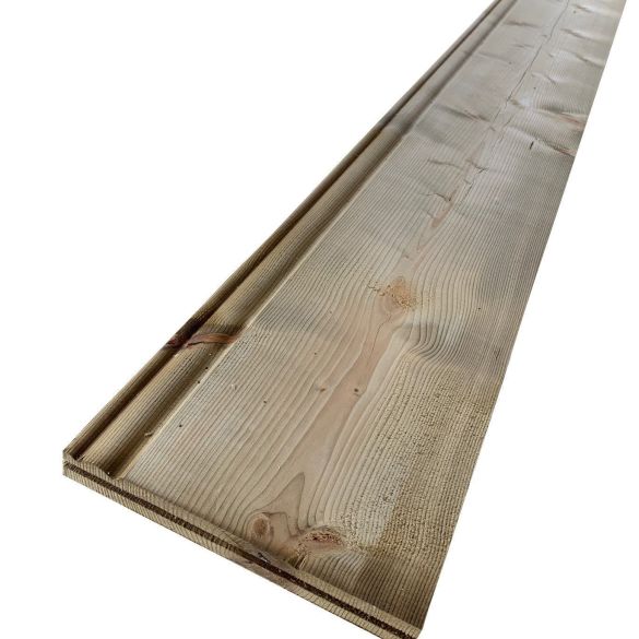 Planche de rive Sapin/Epicéa 4200x190x28 mm traité Classe 3