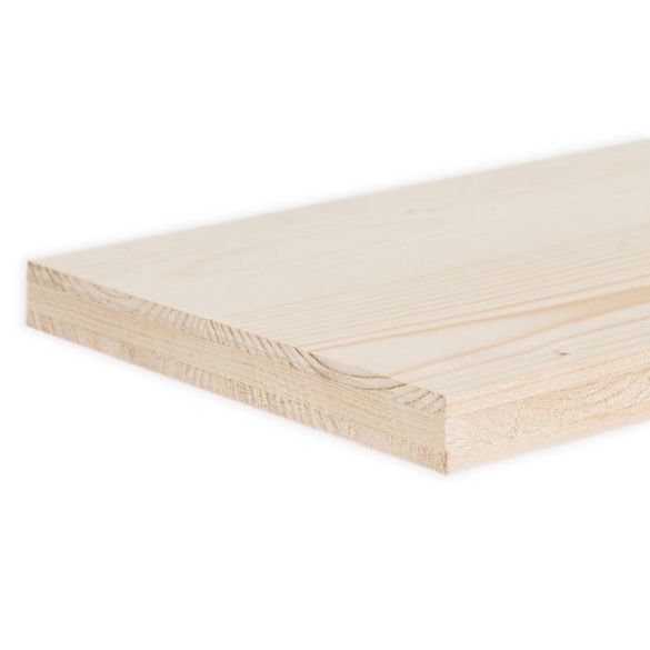 Panneau latté 3 plis épicéa Ép. 27 mm 250x205 cm - PFEIFER