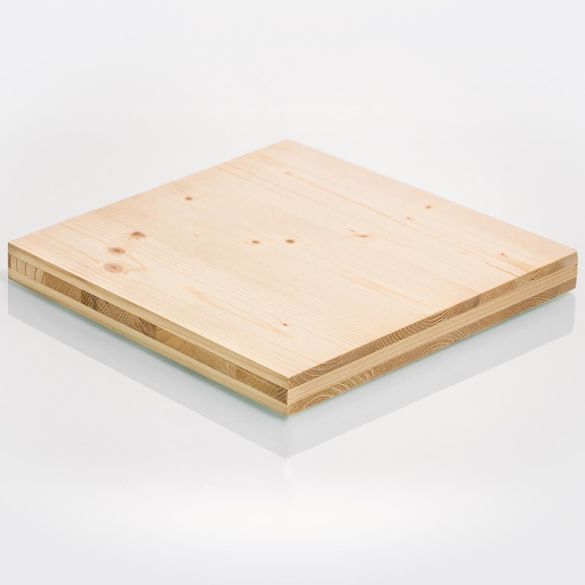 Panneau latté 3 plis épicéa Ép. 27 mm 250x205 cm - PFEIFER