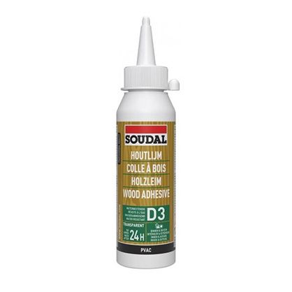 Colle à bois D3 résistant à l'eau 250g - 103968 - SOUDAL