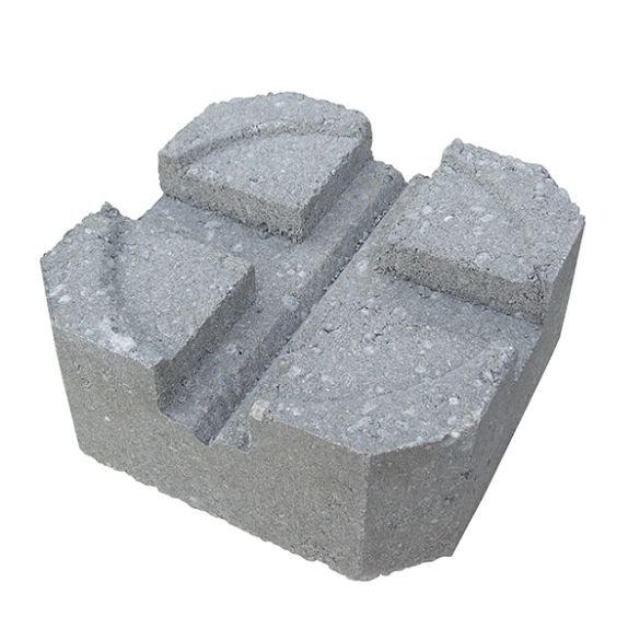 Plot béton stabilisateur 240x240x100 mm pour pose terrasse ALKERN