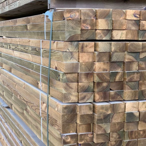 Ossature pin 6,00 m 120x45 mm traité Classe 4