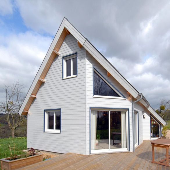 Corniere d'angle Gris lumière 3000x55x55 mm - Sapin traité Cl3