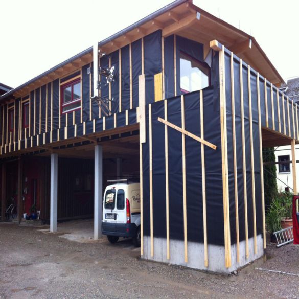 Film pare pluie AmpaTOP Black UV 1,50x50 m pour bardage claire voie - AMPACK