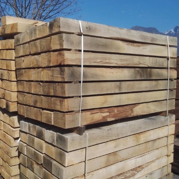 Traverse paysagère en chêne 2,40 m 200x80 mm