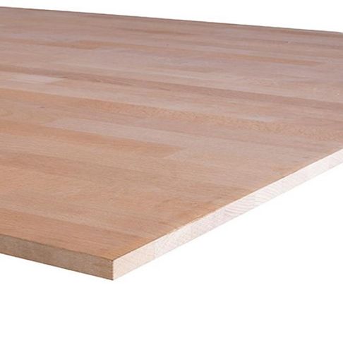Panneau lamellé-collé Hêtre abouté 450x110 cm Ép. 44 mm - Qualité A/B
