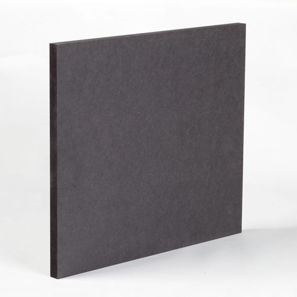 Panneau FIBRACOLOUR Noir 10 mm MDF teinté dans la masse 285x210 cm
