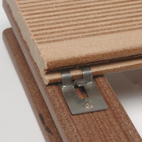 Clips de fixation + Vis inox SILVADEC - Sachet de 30 pcs