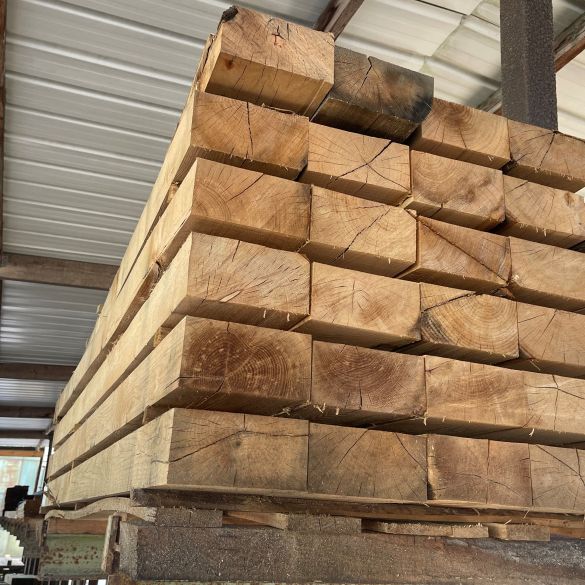 Traverse paysagère en chêne Long 4,00 m 20x10 cm