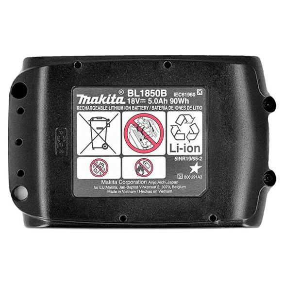 Batterie MAKITA BL1850B 18V Li-Ion LXT 5,0 Ah - Témoin de charge intégré