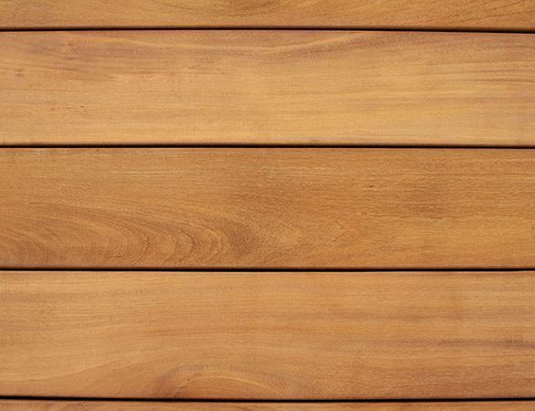 Lame terrasse bois exotique GARAPA lisse L. 4,00 m - 145x21 mm - à visser