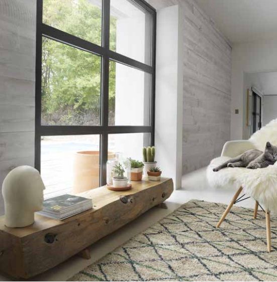 Lame de parement en Pin maritime Aurore 2400x147x15 mm brut de sciage