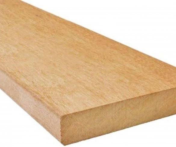 Lame terrasse bois exotique GARAPA lisse L. 2,45 m - 145x21 mm - à visser