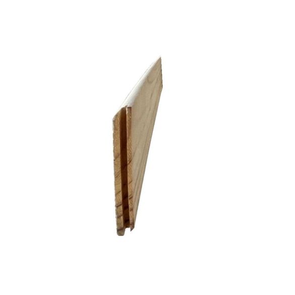 Plinthe bord arrondi en pin prépeint blanc 70x10mm L. 2,40 m