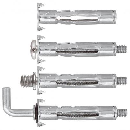 Cheville métallique pour placo et corps creux Ø4x32 mm - Boîte de 100