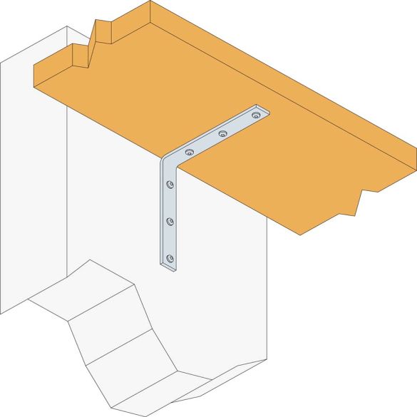 Équerre de renfort CRE70 18x70x70 mm Ep. 4 mm SIMPSON