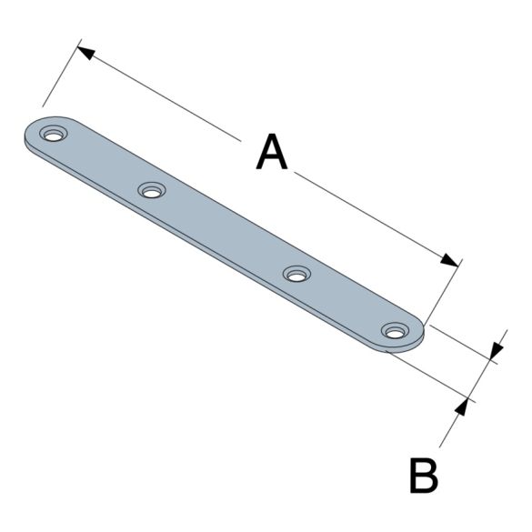 Equerre de chaise droite ECA75 75x15x2 mm SIMPSON