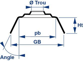 Cavalier galvanisé GRIS RAL 7016 pour fixation Bacacier - Sachet de 100 pces