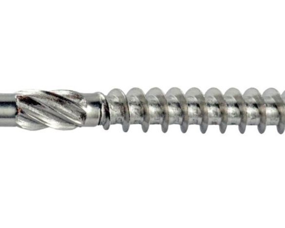 Vis terrasse A2 inox Ø 5x60 mm Petite tête + Embout Torx 25 - Seau de 1000