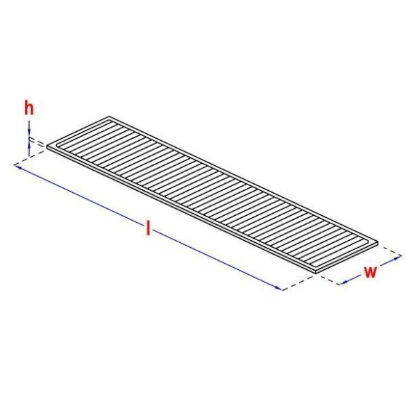 Cales plates 5x22x95 mm pour terrasse HAPAX - 1000 pcs