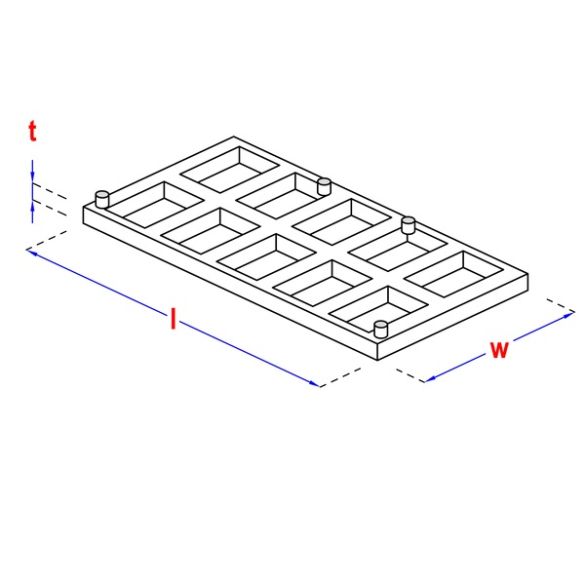Cales charpente Ép.2mm 50x100 mm HAPAX - 500 pcs