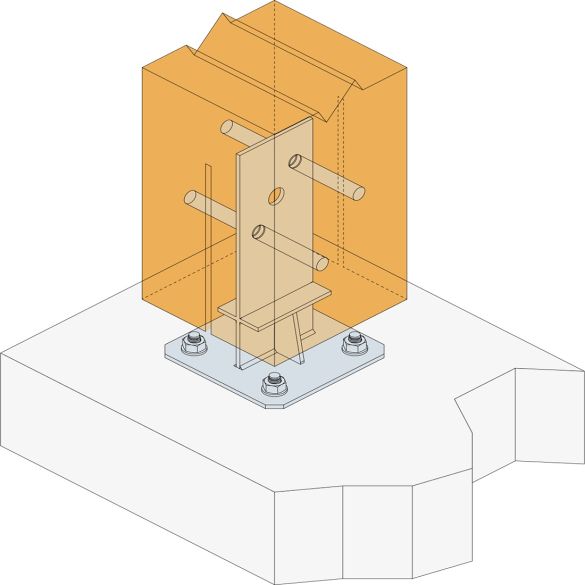 Broche à étrier à âme intérieure STD Ø12 Long. 100 mm