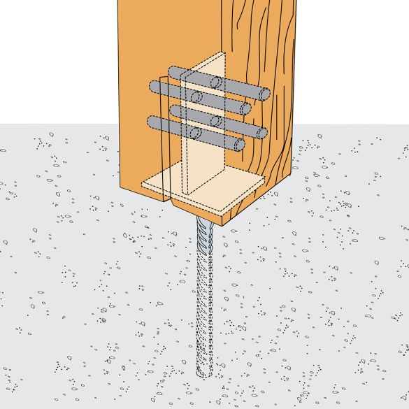 Broche à étrier à âme intérieure STD Ø12 Long. 100 mm