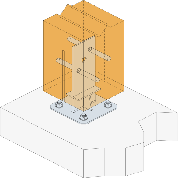 Broche à étrier à âme intérieure STD Ø12 Long. 100 mm