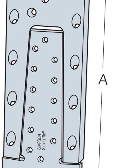 Etrier à queue d'aronde alu 195x75mm ETB190-B