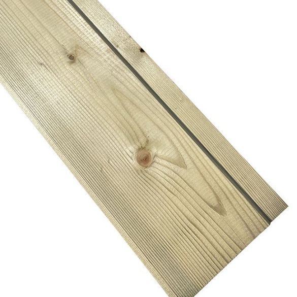 Bardage sapin réversible 3000x145x22 mm traité Classe 3 VERT