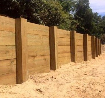 Planche pour mur de soutènement bois Ép. 27 mm - 240x20 cm - en pin classe 4