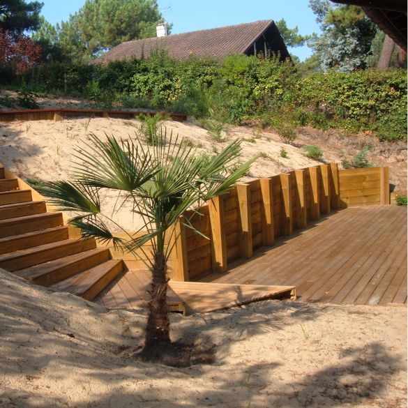 Planche pour mur de soutènement bois Ép. 27 mm - 240x25 cm en pin classe 4