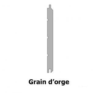 Lambris Prestige Sans Nœud profil grain d'orge 100x10 mm L. 2,00 m en pin