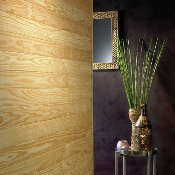 Lambris Prestige Sans Nœud profil grain d'orge 100x10 mm L. 2,00 m en pin