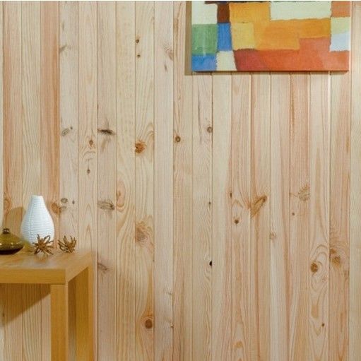 Lambris Sélection Petit Noeud profil grain d'orge 70x10 mm L. 2,00 m en pin