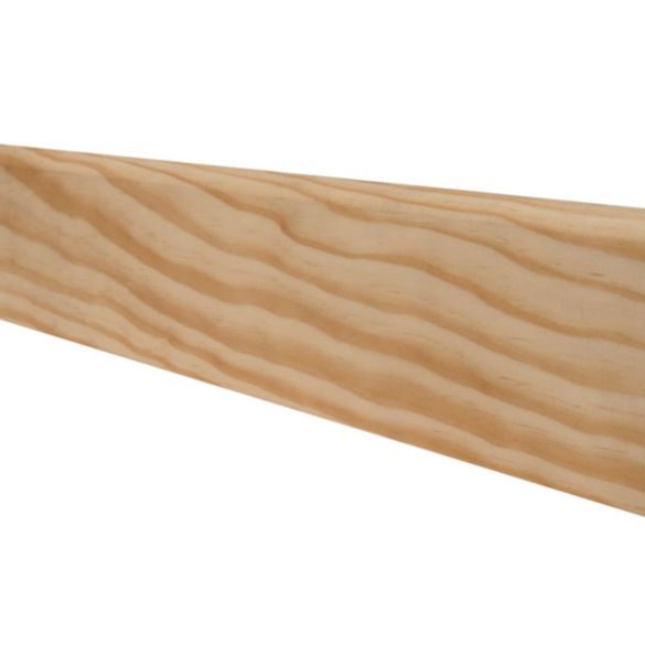 Plinthe en pin des Landes sans noeud bord arrondi 70x10 mm L. 2,00 m
