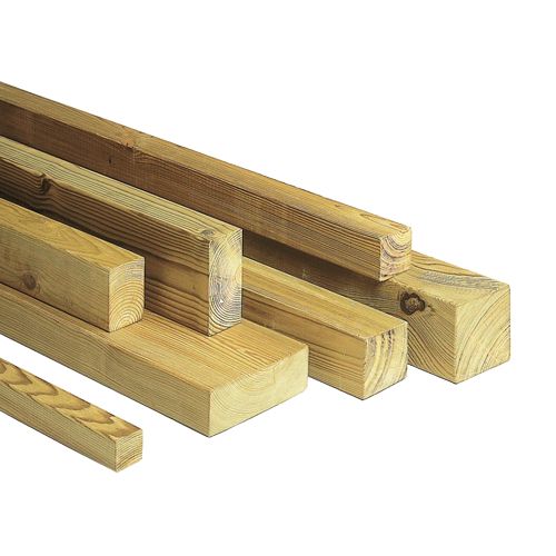 Barreau en pin 36X36 mm Long. 2,40 m traité Classe 4