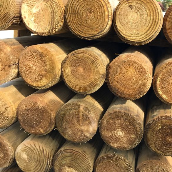 Rondin bois autoclave fraisé Ø8 x 240 cm