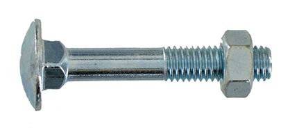 Boulon TRCC avec écrou Ø 8x80 mm - acier zingué - Boîte de 100