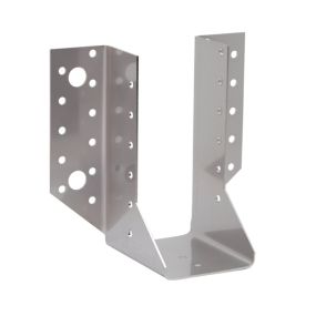 Étrier de charpente 100x200 mm en inox A4 conçu pour les milieux humides
