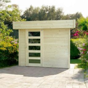 Abri en bois 28 mm BERGEN 243x205 cm – 4,99 m²