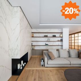 Parquet en chêne naturel pour salon moderne