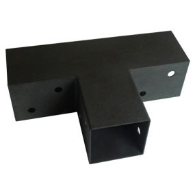 Connecteur express en T - 122x266x326 mm - pour poteaux bois 120x120 mm