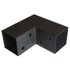 Connecteur en L 92x185x183,5 mm pour poteaux bois 90x90 mm