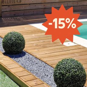 Terrasse bois autoclave marron -15%