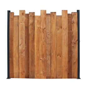 Écran pare vue Vertika en pin cl4 marron - L.179x h.185 cm x Ép.51 mm