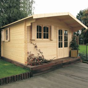 Abri de jardin CHAMBÉRY S8981 en bois brut 40 mm – Idea Bois Nicolas